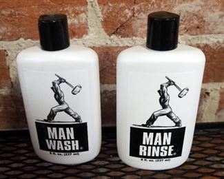 Man Stuff Inc. Man Shave, Man Rinse, Man Lotion, And Man Wash, Approximately 50 Bottles, 8 Oz. Each