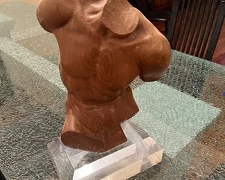 Torso male art on acrylic - 