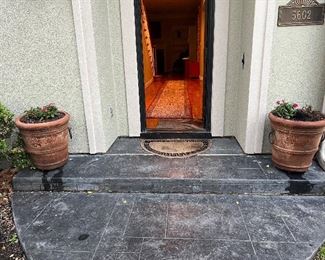 2 planters large heavy 