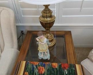 table and lamp