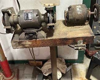 Bench grinder and Buffing Wheel