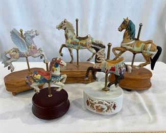 Carousel Horse Music Boxes