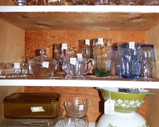 Vintage Pyrex "Spring Blossom" Cinderella Mixing Bowls, Vintage glass refrigerator dishes