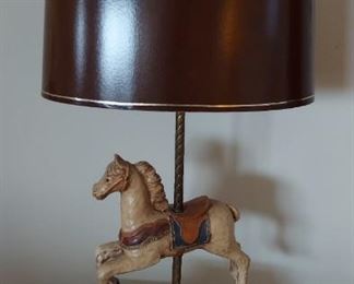 Carousel Horse Lamp Vintage