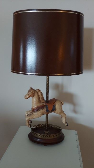 Carousel Horse Lamp Vintage