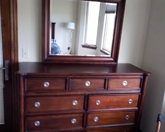 Dresser and mirror