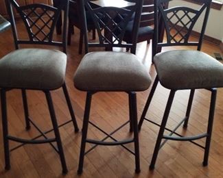 3 heavy barstools