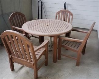 Patio table and 4 chairs