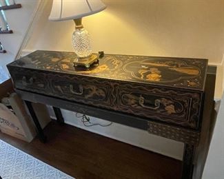 *(Sold)Asian Console 48 L, 12D, 32 H*

Waterford Lamp still available 
