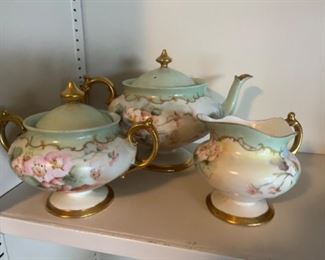 Fine porcelain tea set
