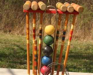 Vintage Croquet Set