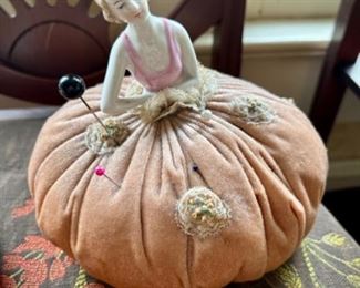 Vintage lady pincushion 