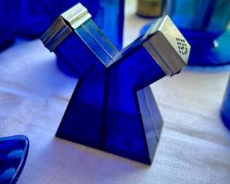 Cobalt blue depression glass