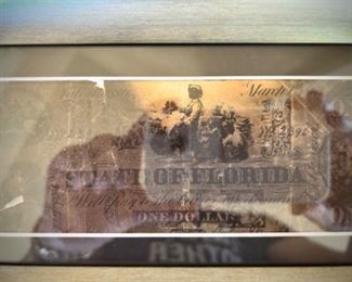 Original State of Florida dollar bill