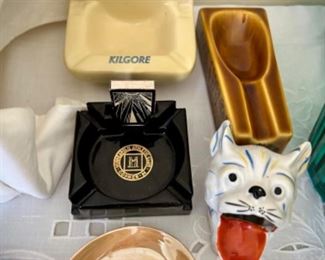 Antique and vintage ashtray collection 