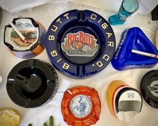Antique and vintage ashtray collection 