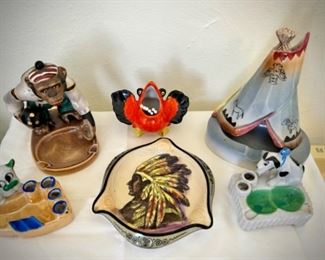 Antique and vintage ashtray collection 