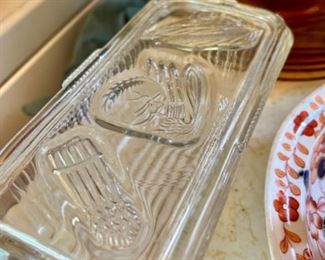 Clear depression glass