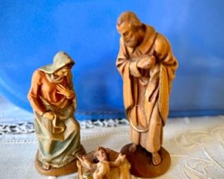 Anri Kuolt 3" Nativity - Jesus, Mary, Joseph