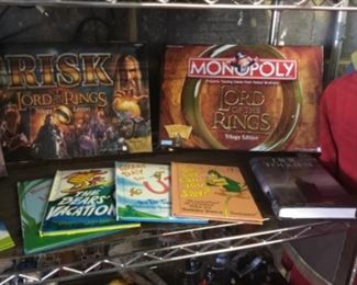 Lord of The Rings games, 2 Dr. Seuss books, Bernstein Bears books 