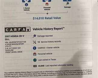 Current Miles are 44,217