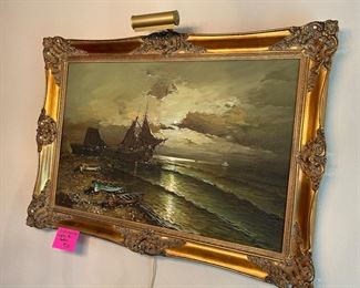 Vintage oil painting