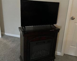 Portable fireplace & tv 