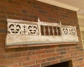 Antique 19th c. Architectural pediment from lovely low country Charleston, SC estate