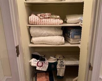 Upscale linens, quilts, coverlets etc