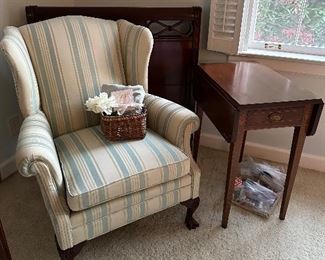 Antique wingback chair 