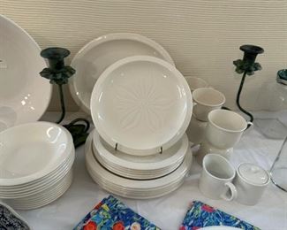 Franciscan dinnerware in a starfish shell pattern