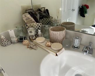 Shell decor and vases