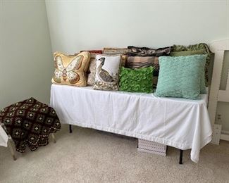 Tons of throw pillows