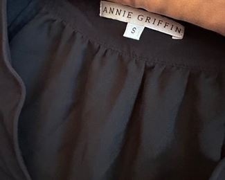 Annie Griffin black silk dress 