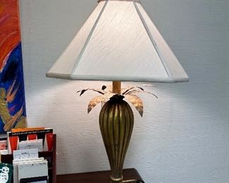 Awesome vintage gilded lamp 