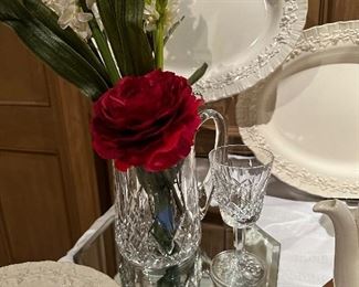 Waterford pitcher, more Waterford crystal available