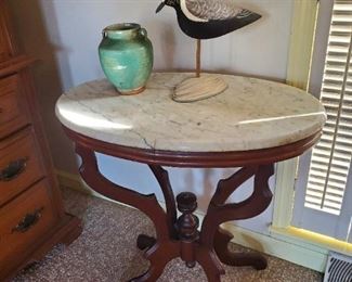 Marble top tables 