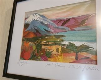 Signed water color 