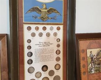 Framed coin sets