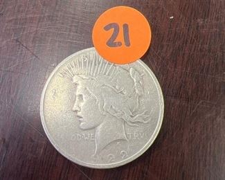 1922 peace silver dollar 
