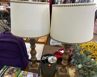 two matching lamps