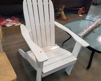 wooden Adirondack chair