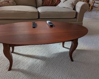 Vermont: French Oval Coffee Table ; Vermont Woods https://vermontwoodsstudios.com/products/french-country-coffee-table $285