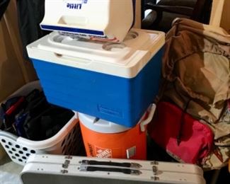 Coolers and folding kitchen