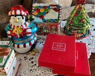 Christmas Music Boxes, Lenox Ornaments