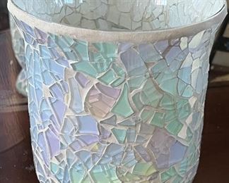 Mosaic Glass Candle Holders