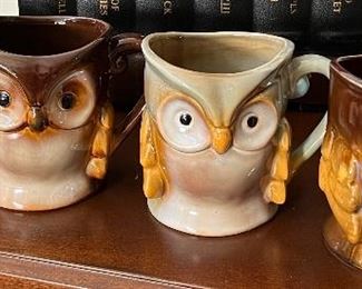 Gibson Home Owl Mugs Set/4