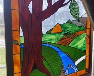 Large stained glass