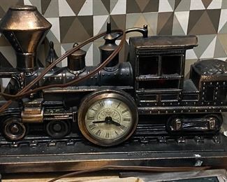 Vintage train clock