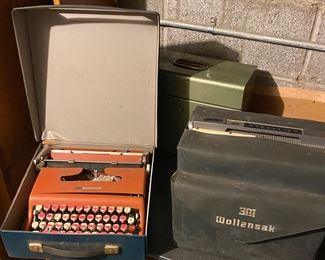 Typewriters and projectors